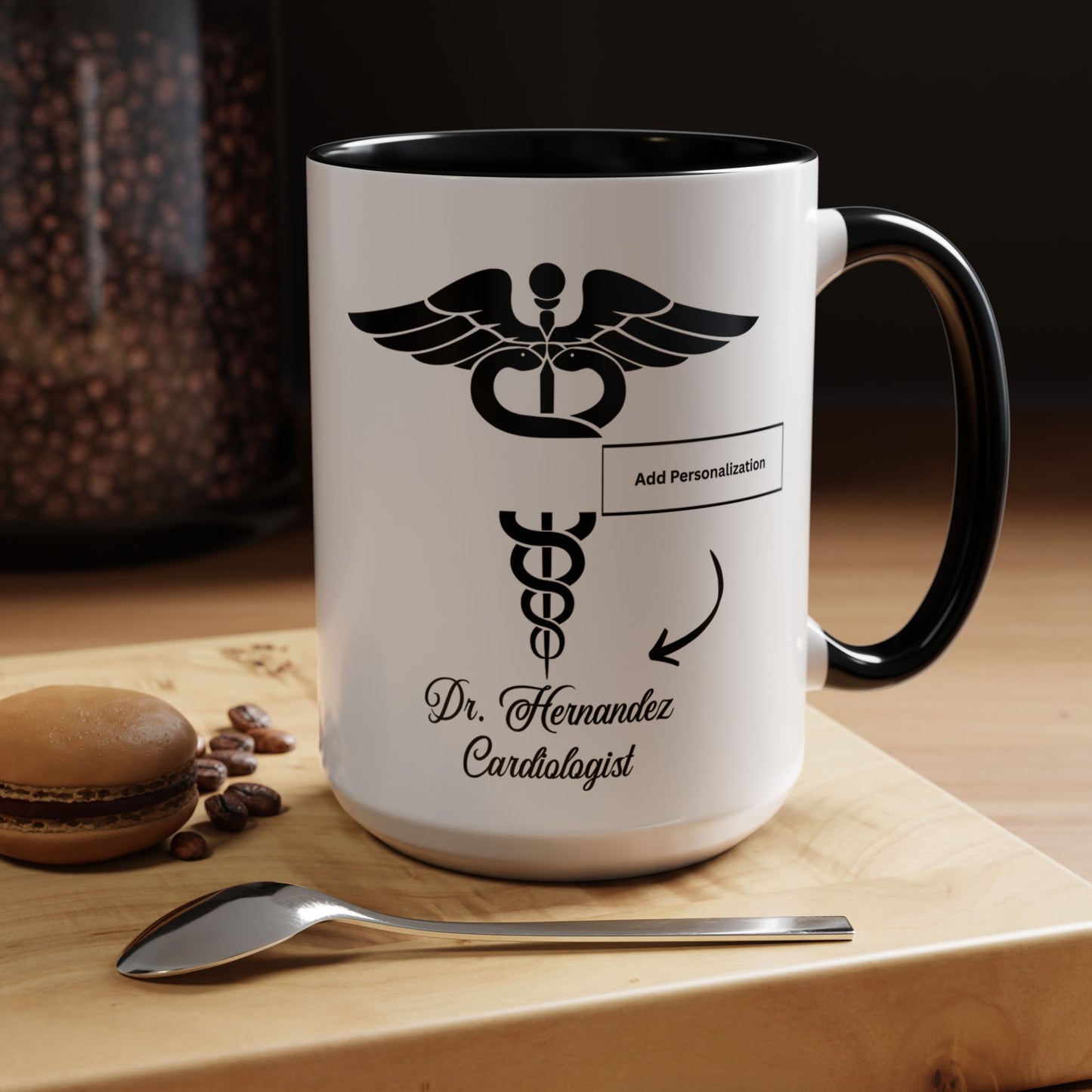 Medical MD Accent Coffee Mug | Father's Day Gift, Dad Mug, Coffee Lover Gift, Family Appreciation, Unique Drinking Cup