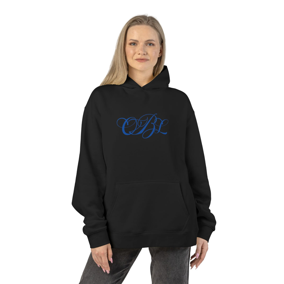 Monogram Script Initials Relaxed Hoodie