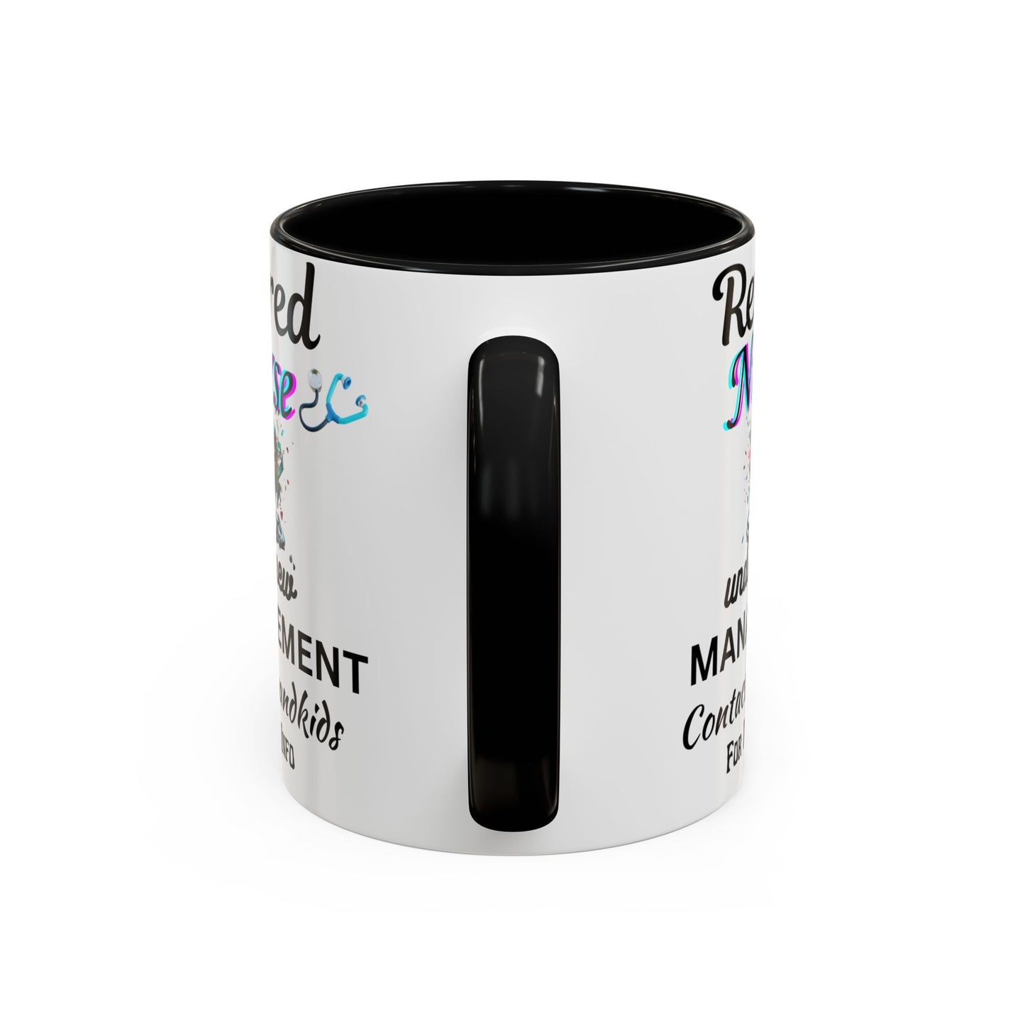 Retired Nurse Coffee Mug, Fun Gift for Retirement, Personalized Mug for Nurses, Coffee Cup for Grandkids Contact, Perfect for Holidays
