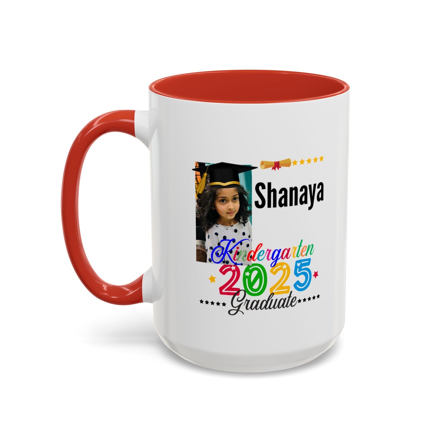 15 oz Personalized Kindergarten Graduate Coffee Mug - Celebrate 2025 with Custom Name!