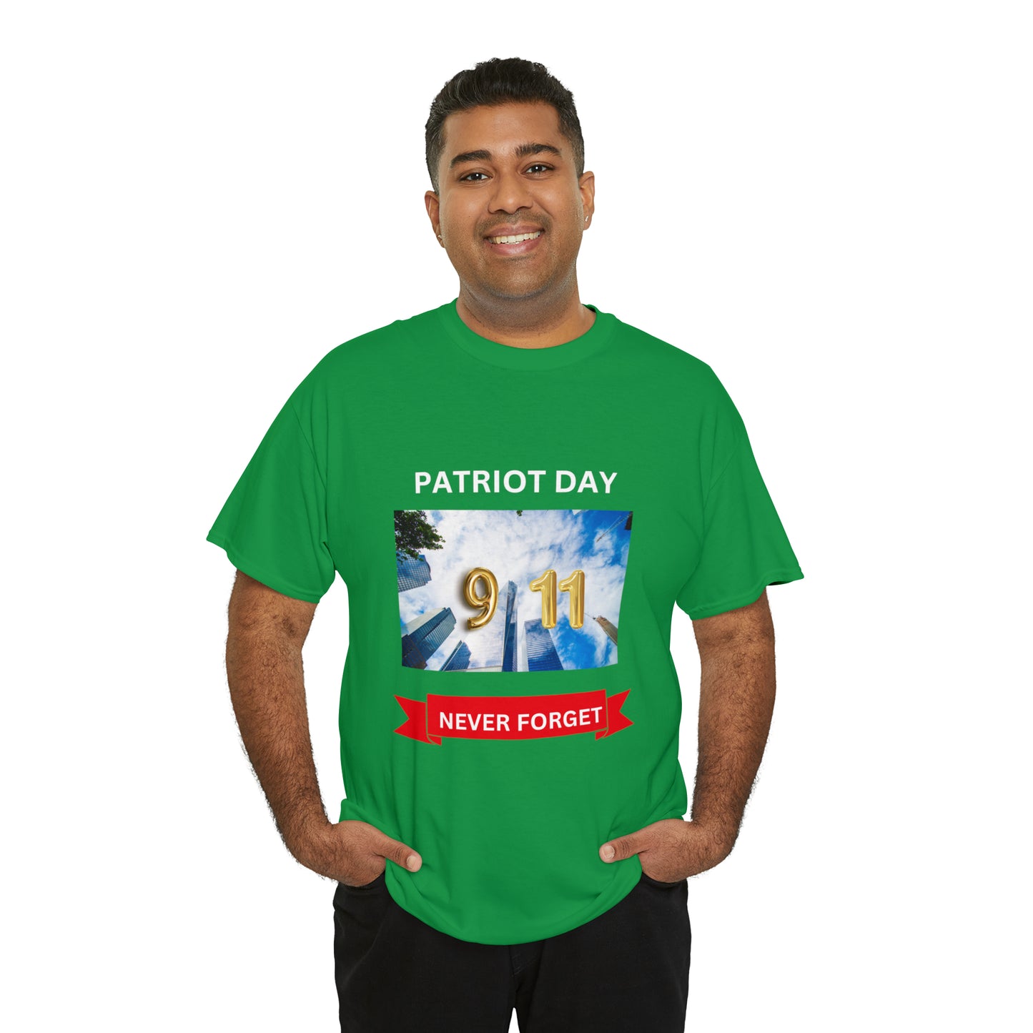 Unisex Heavy Cotton Tee- Patriot Day 9/11