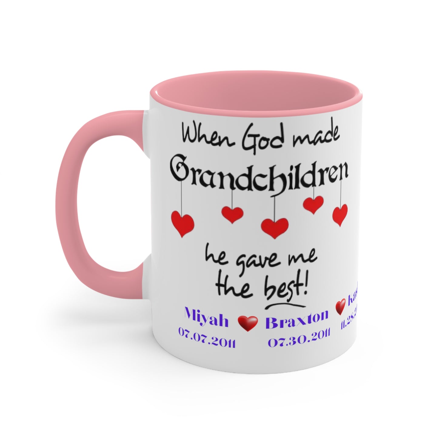 Personalized Grandma Mug With Names, Gift for Grandma, Grandma Mug, Grandma Mug with Grandchildren's Name, Grandma Cup with Names