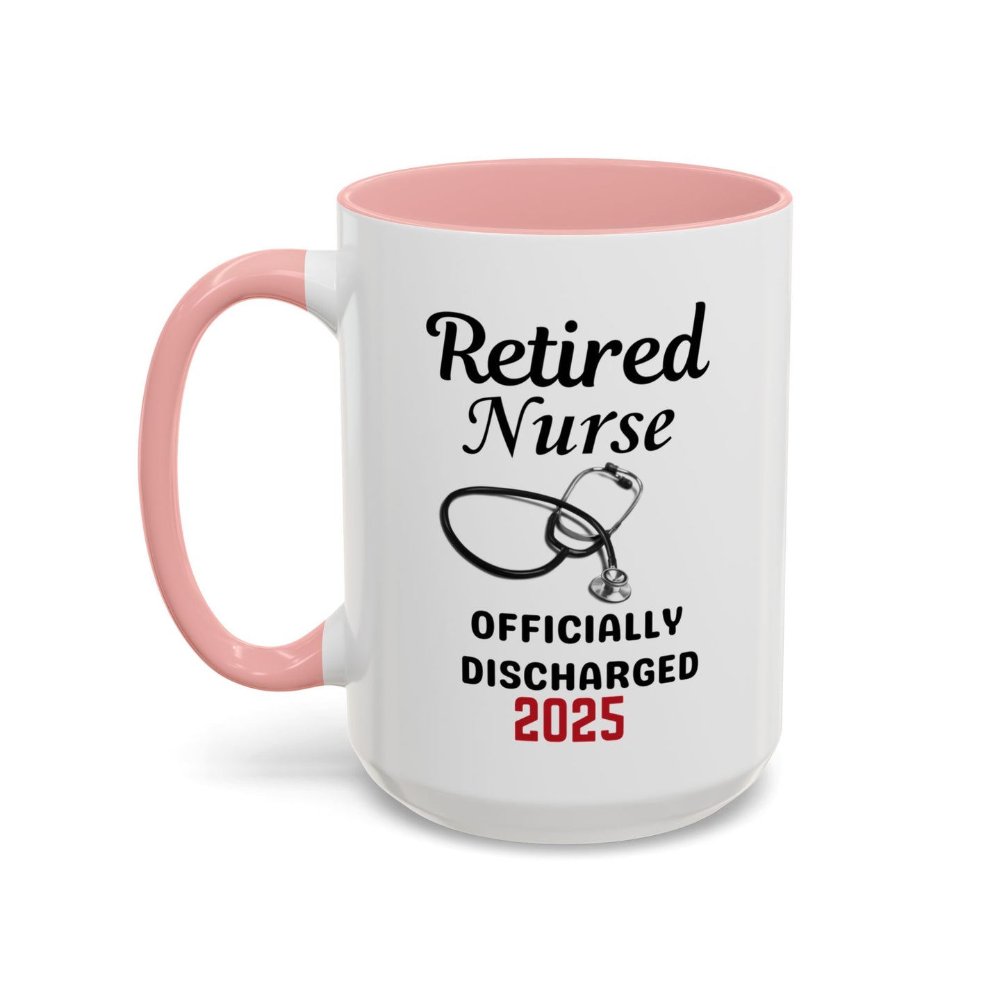 Retired Nurse Coffee Mug, Fun Gift for Retirement, Personalized Mug for Nurses, Coffee Cup for Grandkids Contact, Perfect for Holidays