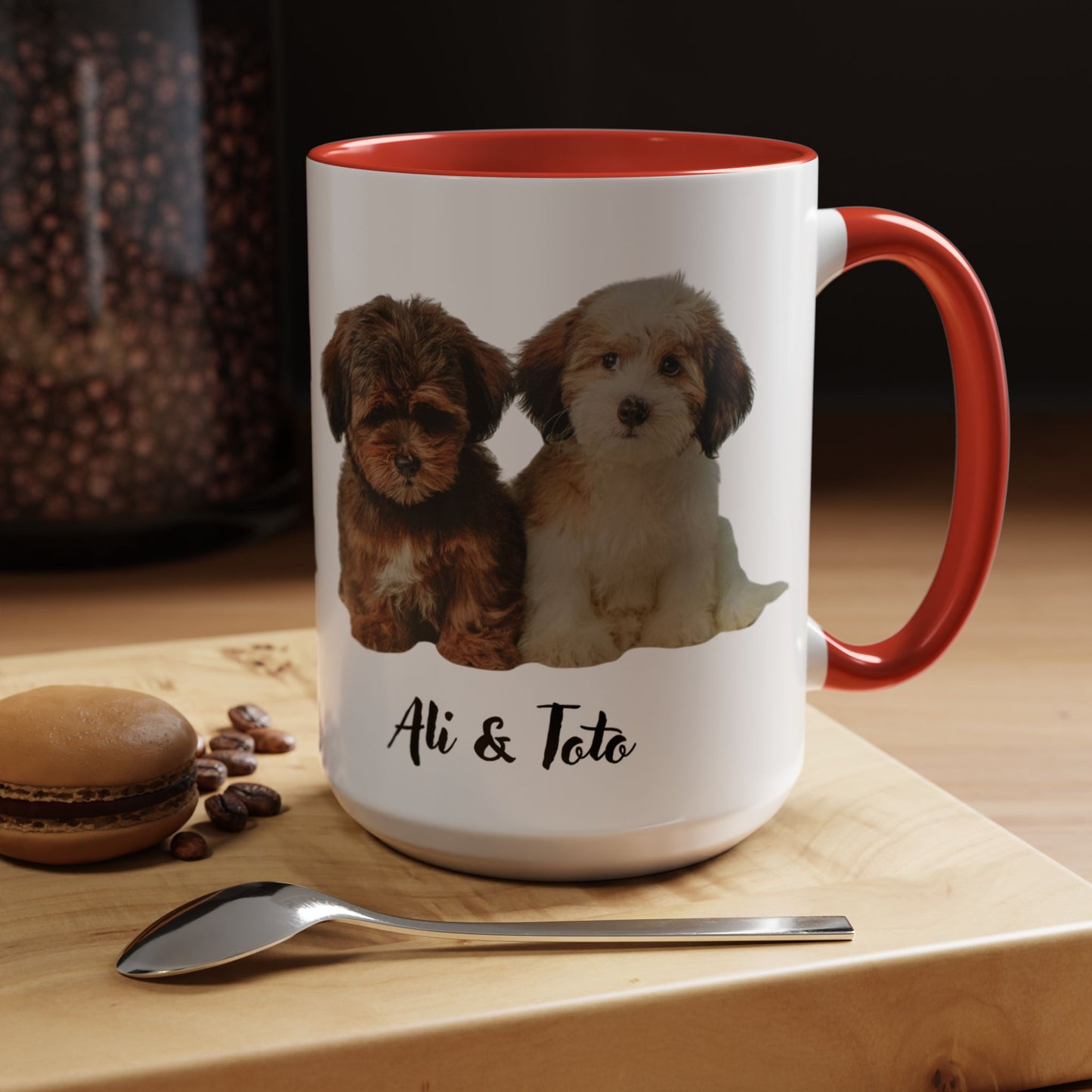 Custom Photo Mug with Text, Personalized Photo Coffee Mug, Double-Sided Print - 11oz & 15oz, Gift for Family, Friends