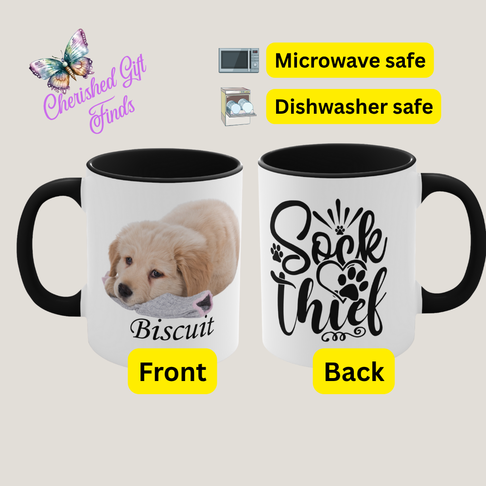Custom Pet Mug, Dog Coffee Cup, Personalized Pet Mugs, Cat Dad Mug,   Personalized Dog Mug Dog, Mom Mug , Name Custom Dog Mug, 11oz & 15oz