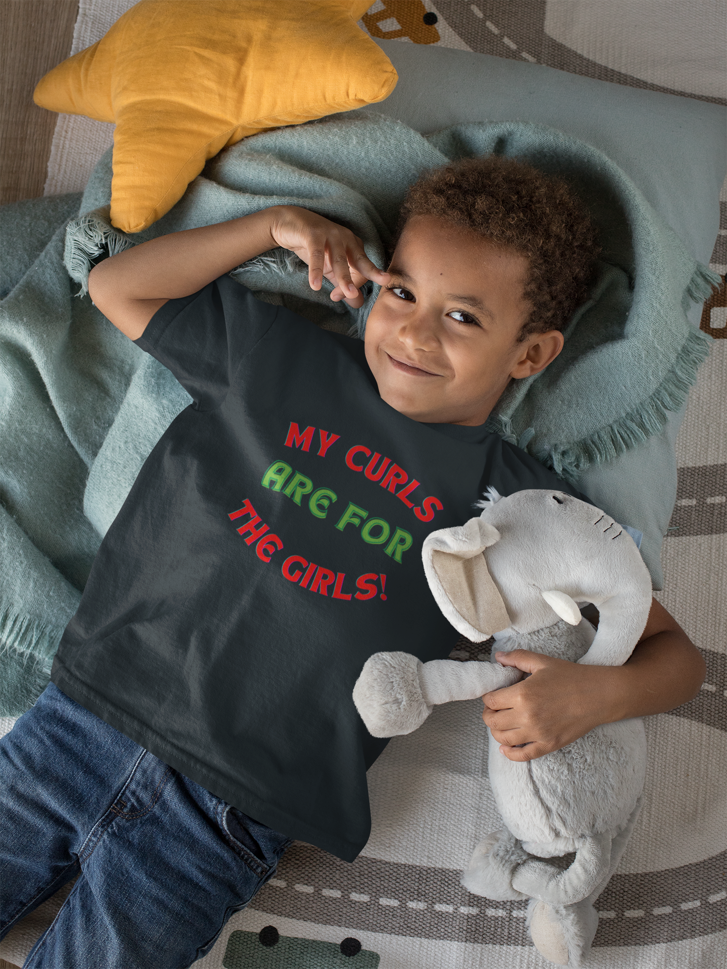 My Curls Are For The Girls--Toddler Tee - '