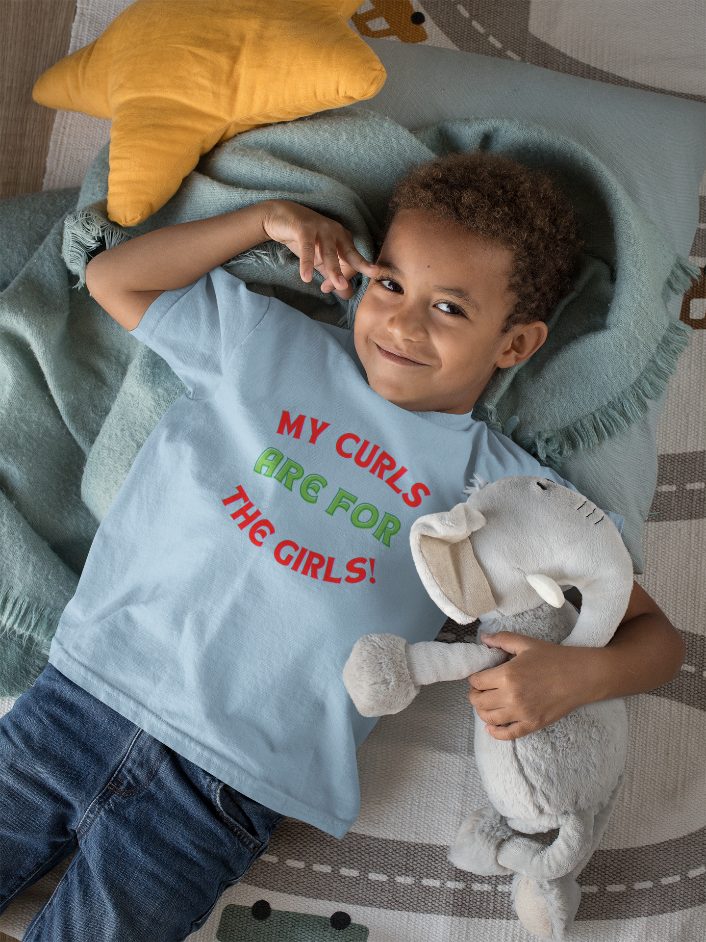 My Curls Are For The Girls--Toddler Tee - '