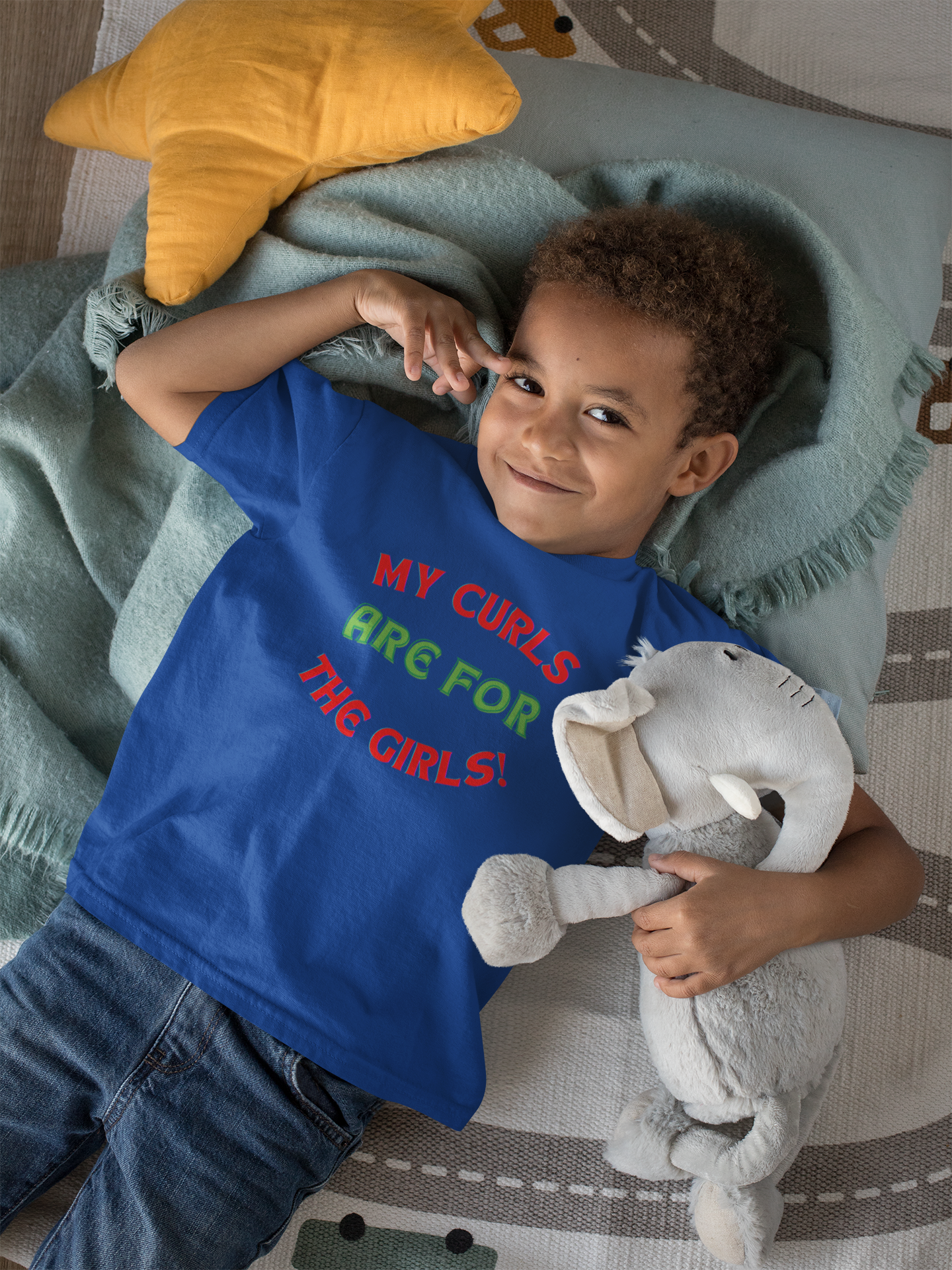 My Curls Are For The Girls--Toddler Tee - '