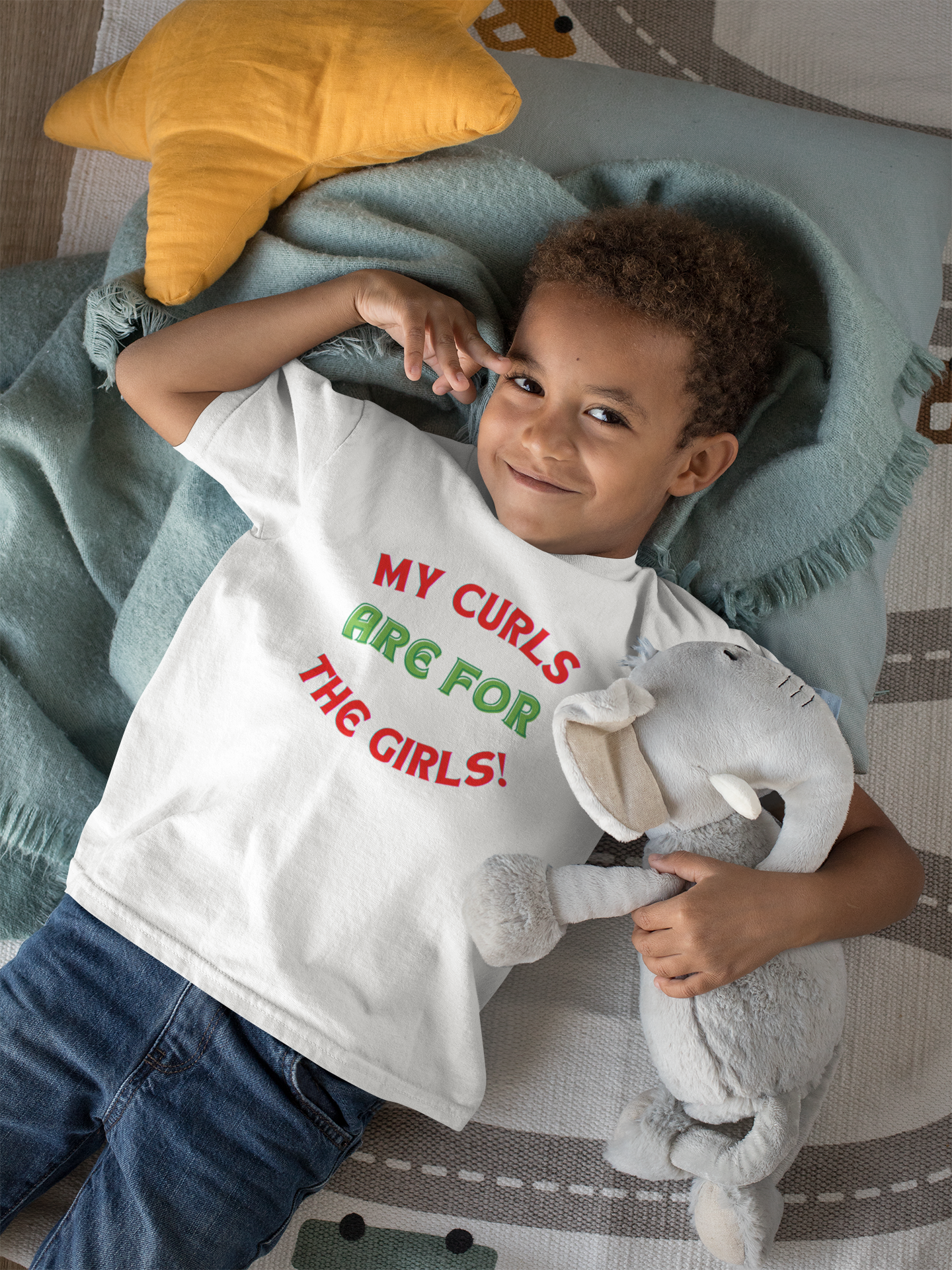 My Curls Are For The Girls--Toddler Tee - '