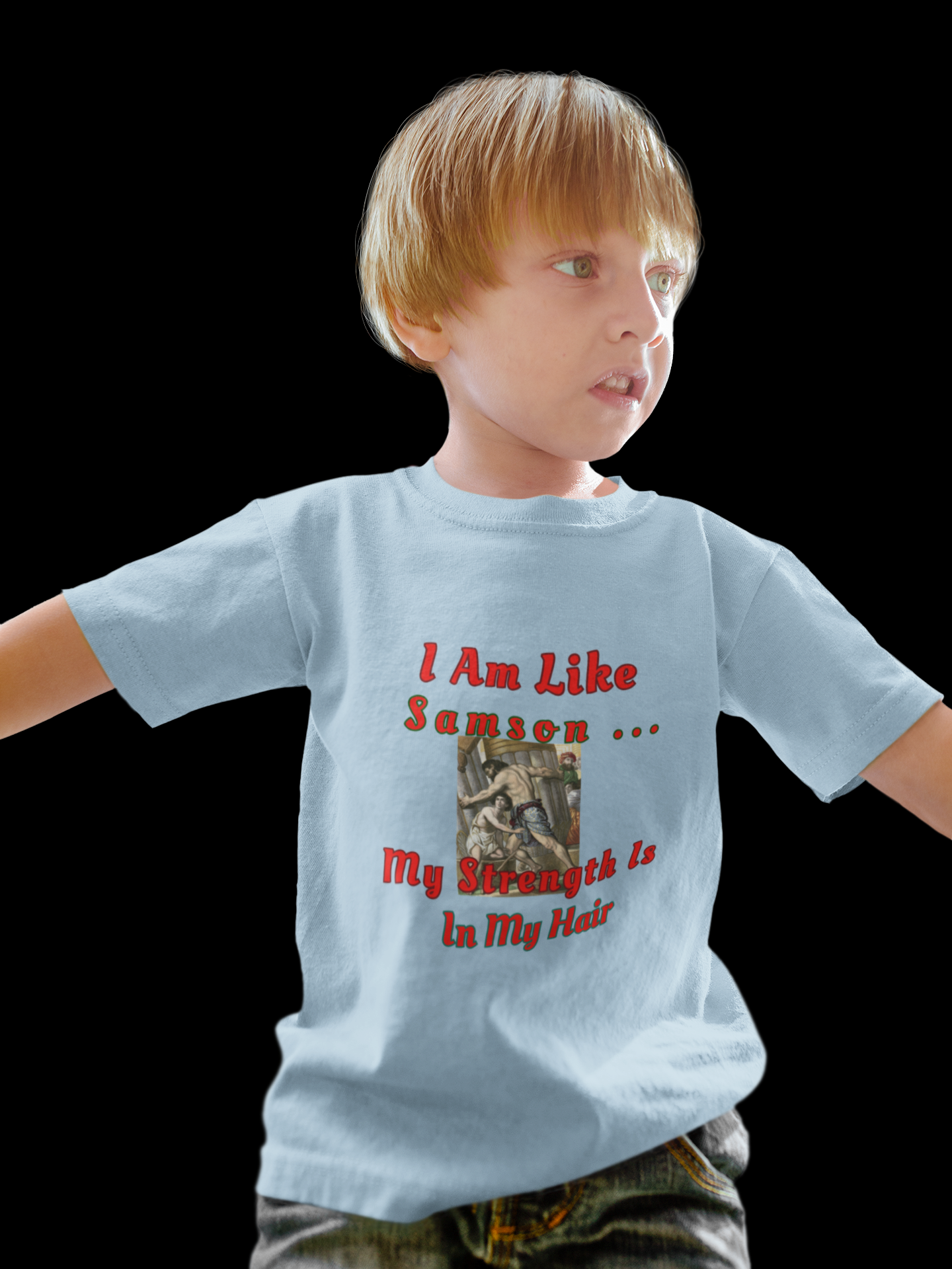 Toddler Tee - Boy with Long Hair Design