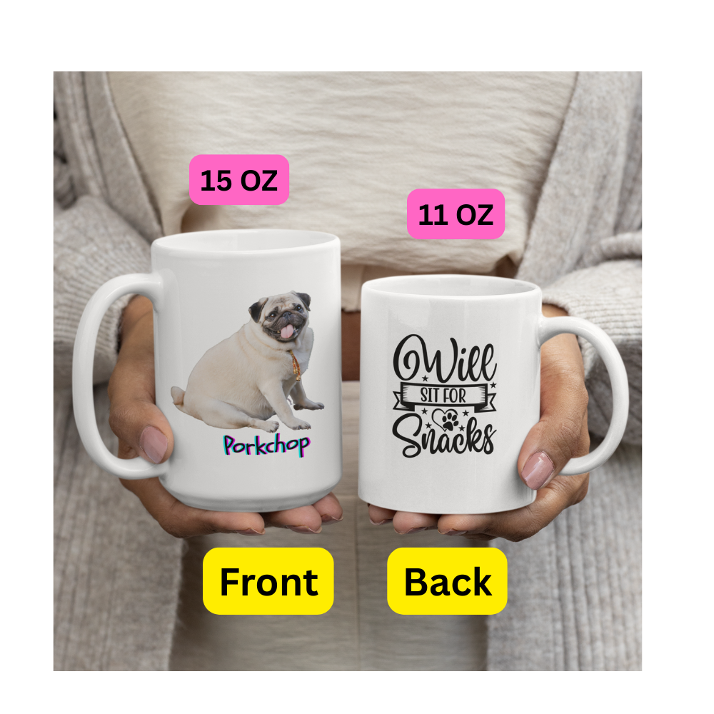 Gift for pet owner, animal lover gift, custom mug design, personalized gifts, dog lover gift, pet photo mug, pet photo gift, cute dog mug
