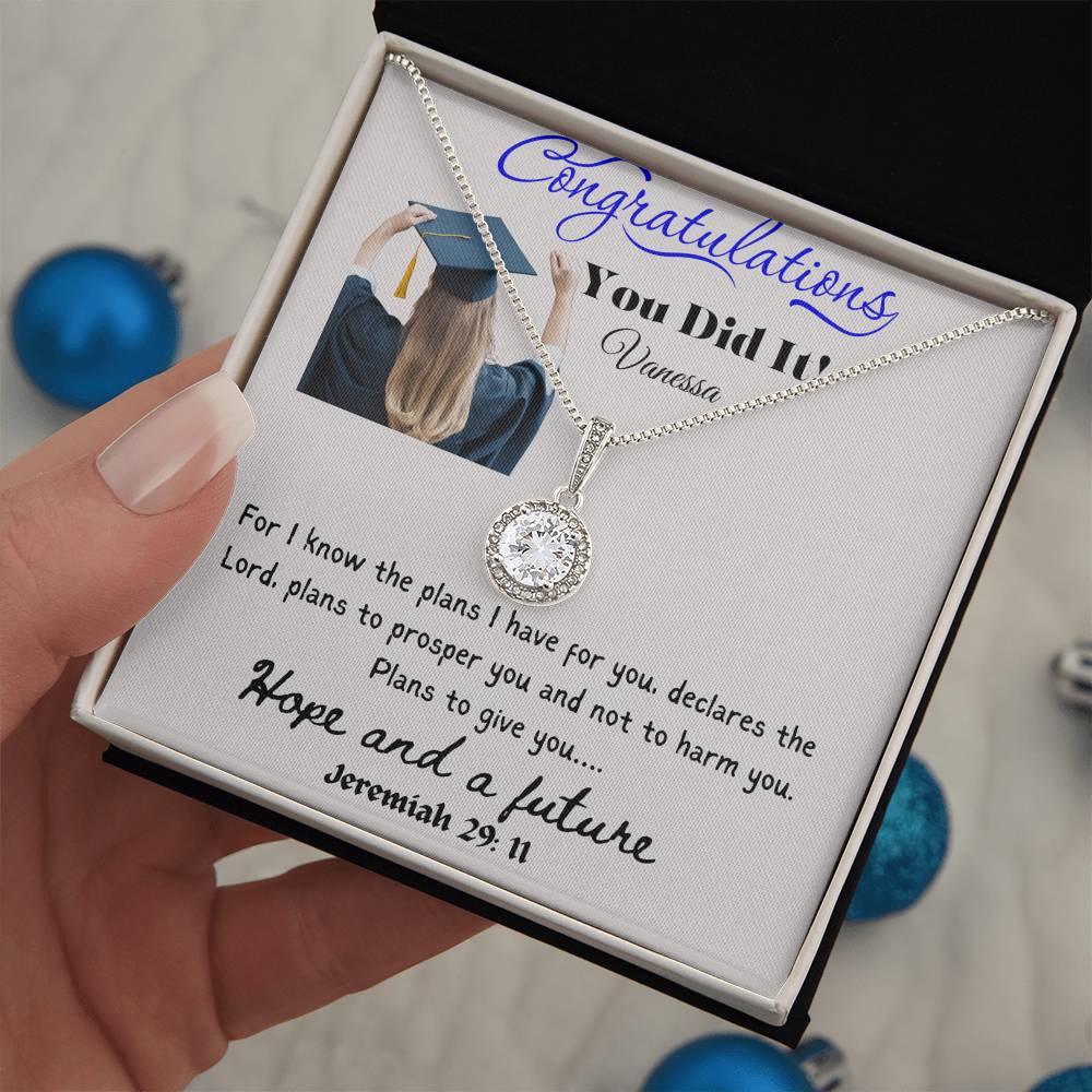 Personalized Graduating Senior Gifts for Girls, Personalized Graduation Gift for Her, Graduation Gifts, Class of 2024, Graduate Gift, Eternal Hope Necklace