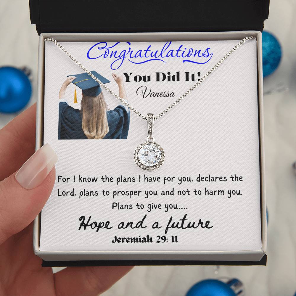 Personalized Graduating Senior Gifts for Girls, Personalized Graduation Gift for Her, Graduation Gifts, Class of 2024, Graduate Gift, Eternal Hope Necklace