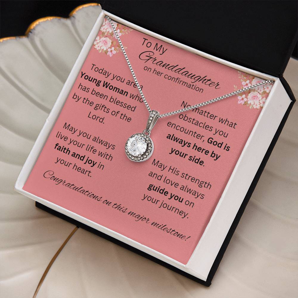 Eternal Hope Necklace. Granddaughter Confirmation Necklace, Confirmation Gift for Her, Grandparent Gift, Holy Confirmation Gift, Confirmation Necklace, Gift for Her, Baptism Gift, First Communion, Faith, Christening, Cross Necklace