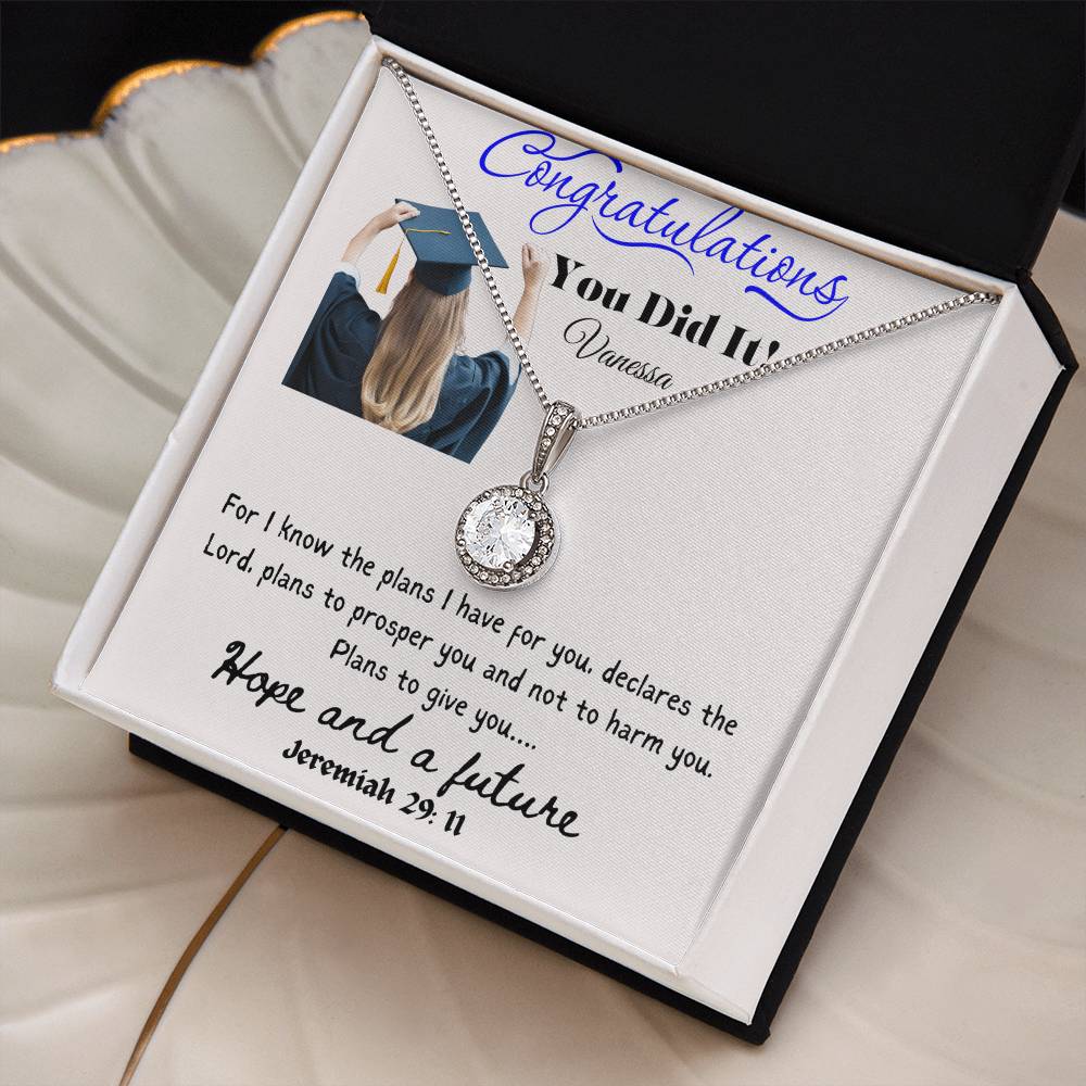 Personalized Graduating Senior Gifts for Girls, Personalized Graduation Gift for Her, Graduation Gifts, Class of 2024, Graduate Gift, Eternal Hope Necklace