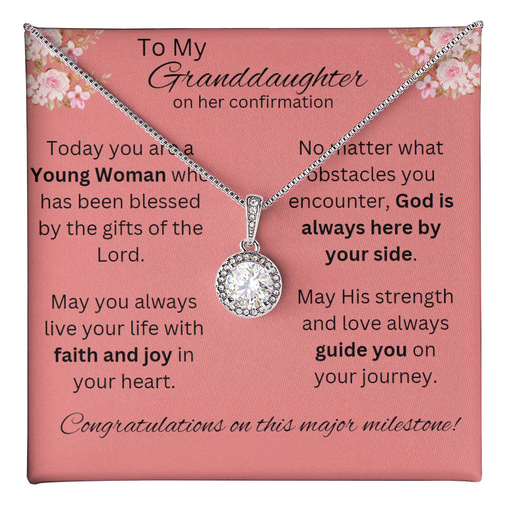 Eternal Hope Necklace. Granddaughter Confirmation Necklace, Confirmation Gift for Her, Grandparent Gift, Holy Confirmation Gift, Confirmation Necklace, Gift for Her, Baptism Gift, First Communion, Faith, Christening, Cross Necklace