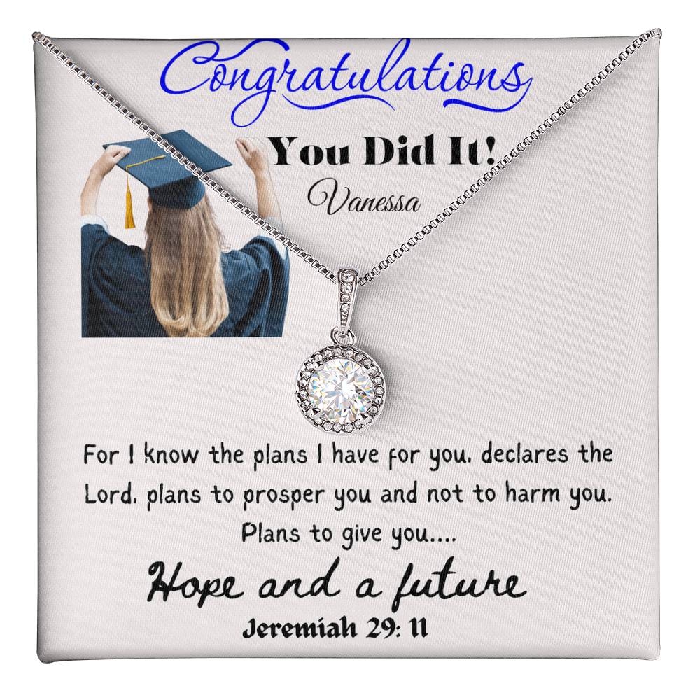 Personalized Graduating Senior Gifts for Girls, Personalized Graduation Gift for Her, Graduation Gifts, Class of 2024, Graduate Gift, Eternal Hope Necklace