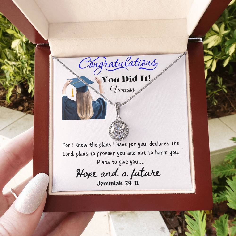 Personalized Graduating Senior Gifts for Girls, Personalized Graduation Gift for Her, Graduation Gifts, Class of 2024, Graduate Gift, Eternal Hope Necklace