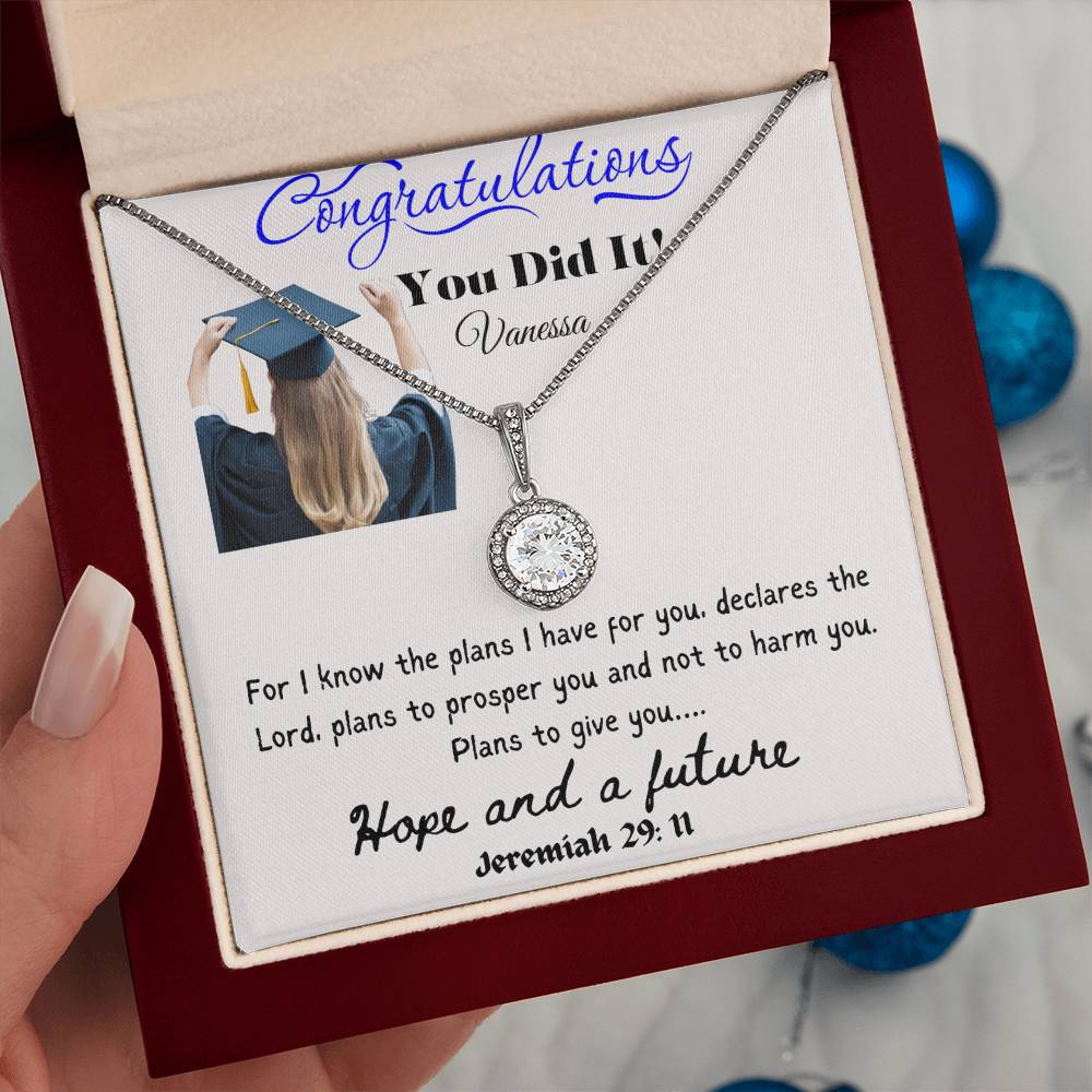 Personalized Graduating Senior Gifts for Girls, Personalized Graduation Gift for Her, Graduation Gifts, Class of 2024, Graduate Gift, Eternal Hope Necklace