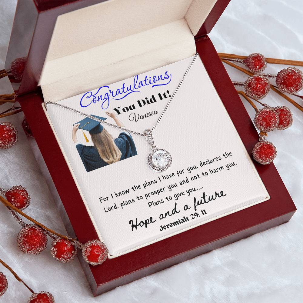 Personalized Graduating Senior Gifts for Girls, Personalized Graduation Gift for Her, Graduation Gifts, Class of 2024, Graduate Gift, Eternal Hope Necklace