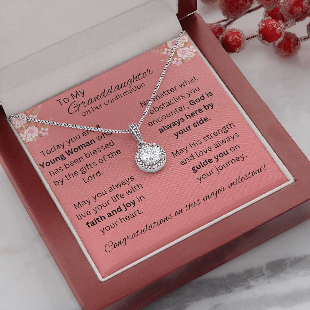 Eternal Hope Necklace. Granddaughter Confirmation Necklace, Confirmation Gift for Her, Grandparent Gift, Holy Confirmation Gift, Confirmation Necklace, Gift for Her, Baptism Gift, First Communion, Faith, Christening, Cross Necklace