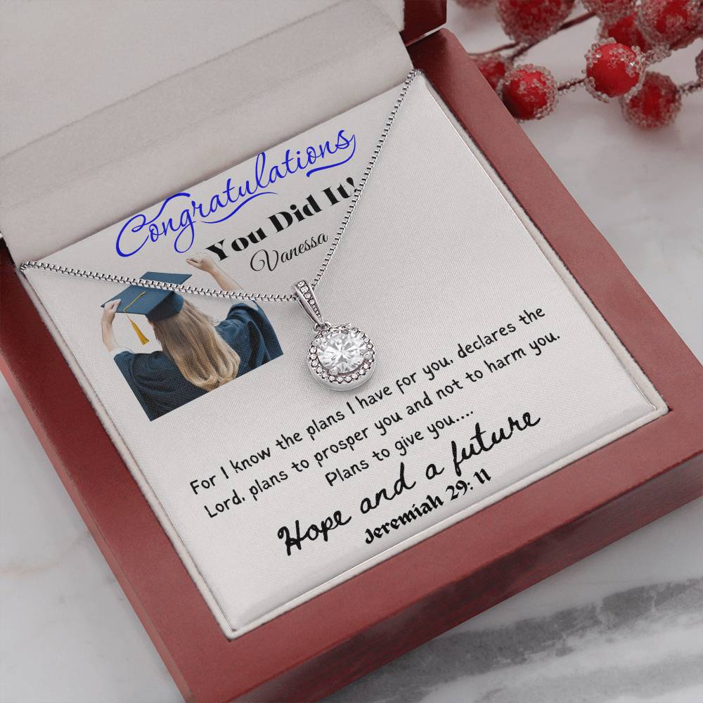 Personalized Graduating Senior Gifts for Girls, Personalized Graduation Gift for Her, Graduation Gifts, Class of 2024, Graduate Gift, Eternal Hope Necklace