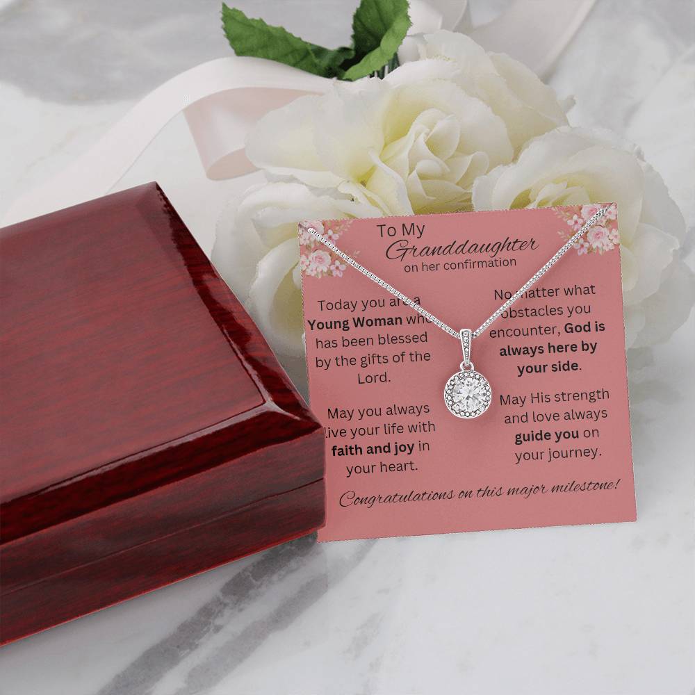 Eternal Hope Necklace. Granddaughter Confirmation Necklace, Confirmation Gift for Her, Grandparent Gift, Holy Confirmation Gift, Confirmation Necklace, Gift for Her, Baptism Gift, First Communion, Faith, Christening, Cross Necklace