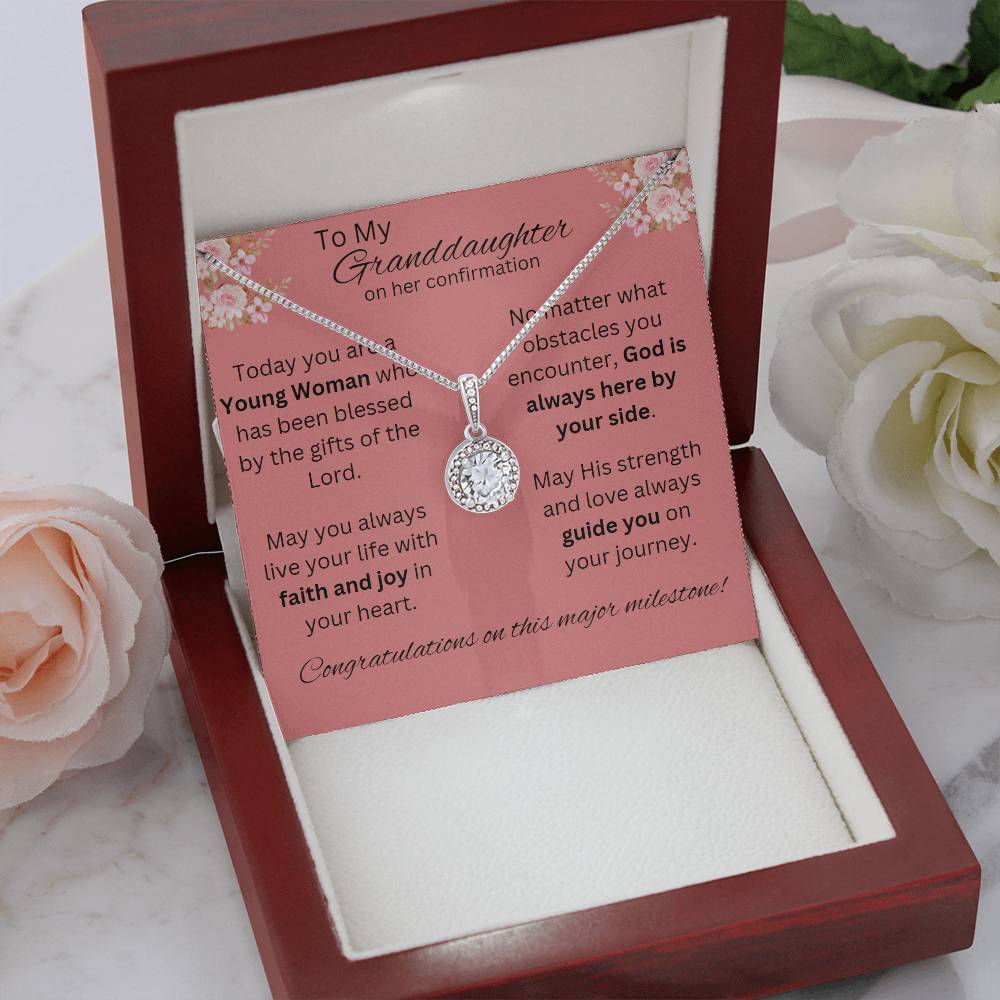 Eternal Hope Necklace. Granddaughter Confirmation Necklace, Confirmation Gift for Her, Grandparent Gift, Holy Confirmation Gift, Confirmation Necklace, Gift for Her, Baptism Gift, First Communion, Faith, Christening, Cross Necklace