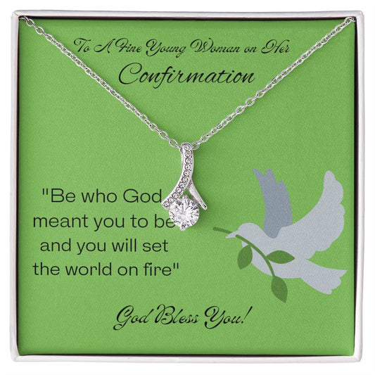 Alluring Beauty Necklace. Holy Confirmation Gift, Confirmation Gift, Gift from Parents, Confirmation Necklace, Gift for Her, Baptism Gift, First Communion, Faith, Christening, Confirmation, Cross Necklace