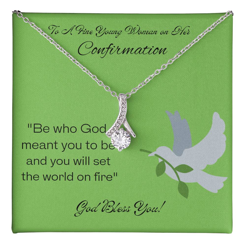 Alluring Beauty Necklace. Holy Confirmation Gift, Confirmation Gift, Gift from Parents, Confirmation Necklace, Gift for Her, Baptism Gift, First Communion, Faith, Christening, Confirmation, Cross Necklace