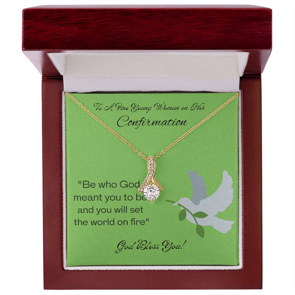 Alluring Beauty Necklace. Holy Confirmation Gift, Confirmation Gift, Gift from Parents, Confirmation Necklace, Gift for Her, Baptism Gift, First Communion, Faith, Christening, Confirmation, Cross Necklace