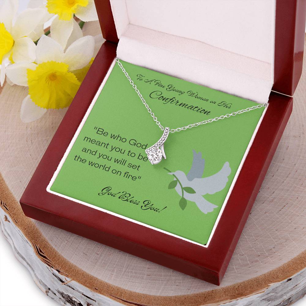 Alluring Beauty Necklace. Holy Confirmation Gift, Confirmation Gift, Gift from Parents, Confirmation Necklace, Gift for Her, Baptism Gift, First Communion, Faith, Christening, Confirmation, Cross Necklace