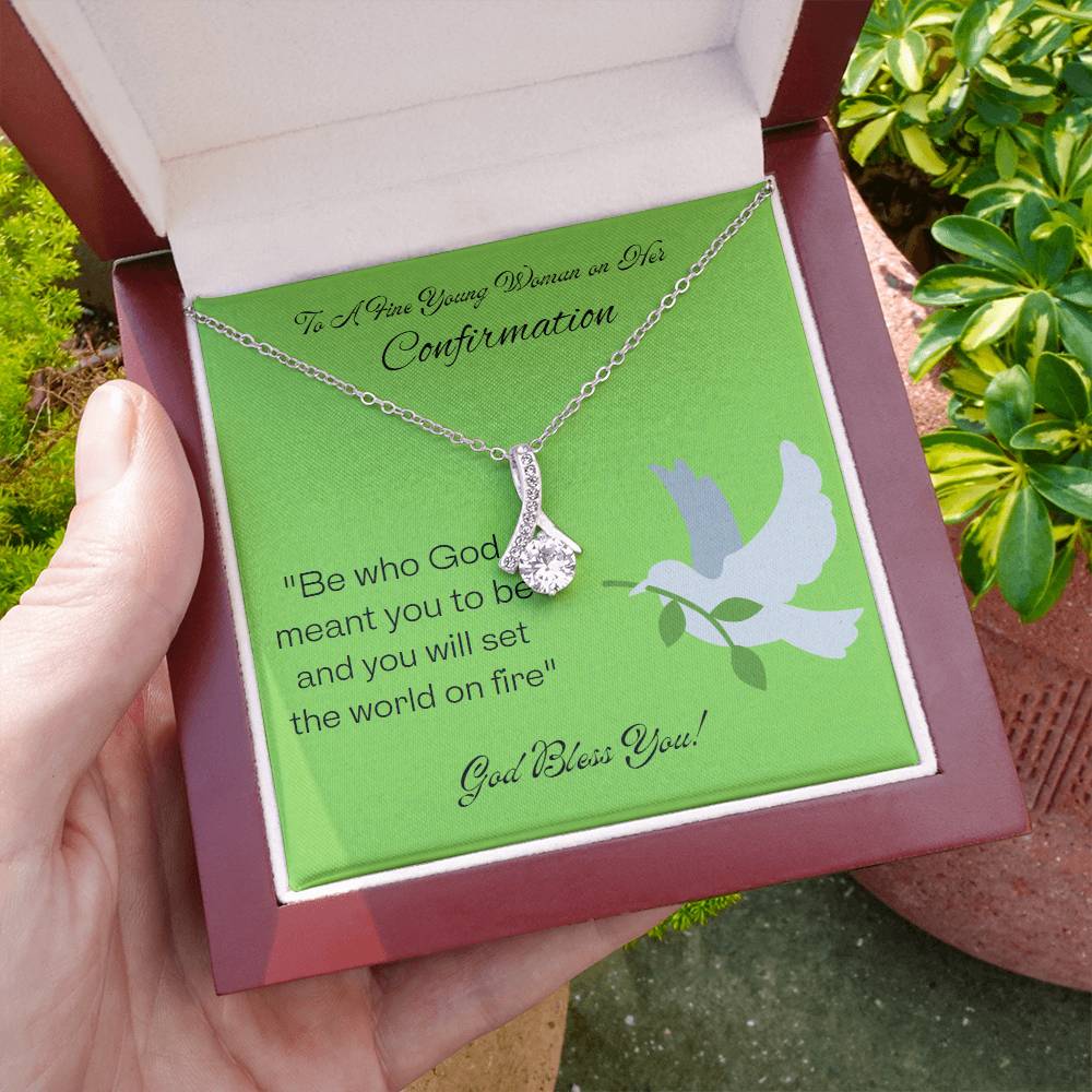 Alluring Beauty Necklace. Holy Confirmation Gift, Confirmation Gift, Gift from Parents, Confirmation Necklace, Gift for Her, Baptism Gift, First Communion, Faith, Christening, Confirmation, Cross Necklace