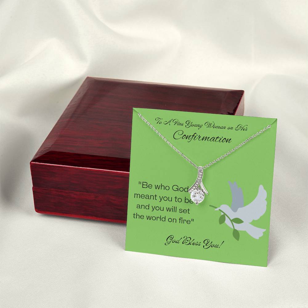 Alluring Beauty Necklace. Holy Confirmation Gift, Confirmation Gift, Gift from Parents, Confirmation Necklace, Gift for Her, Baptism Gift, First Communion, Faith, Christening, Confirmation, Cross Necklace