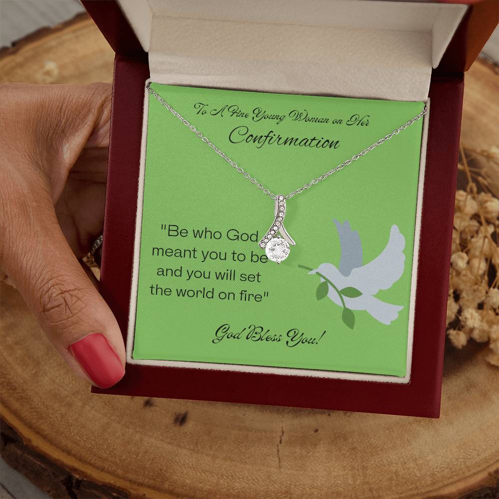 Alluring Beauty Necklace. Holy Confirmation Gift, Confirmation Gift, Gift from Parents, Confirmation Necklace, Gift for Her, Baptism Gift, First Communion, Faith, Christening, Confirmation, Cross Necklace