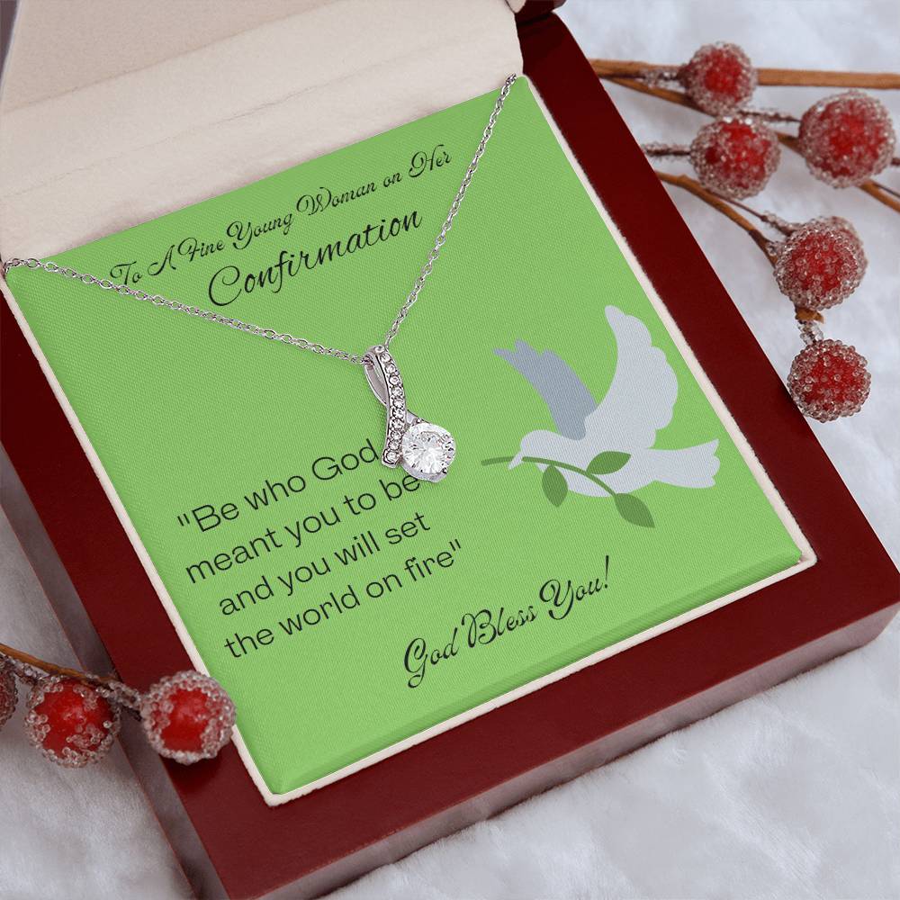 Alluring Beauty Necklace. Holy Confirmation Gift, Confirmation Gift, Gift from Parents, Confirmation Necklace, Gift for Her, Baptism Gift, First Communion, Faith, Christening, Confirmation, Cross Necklace