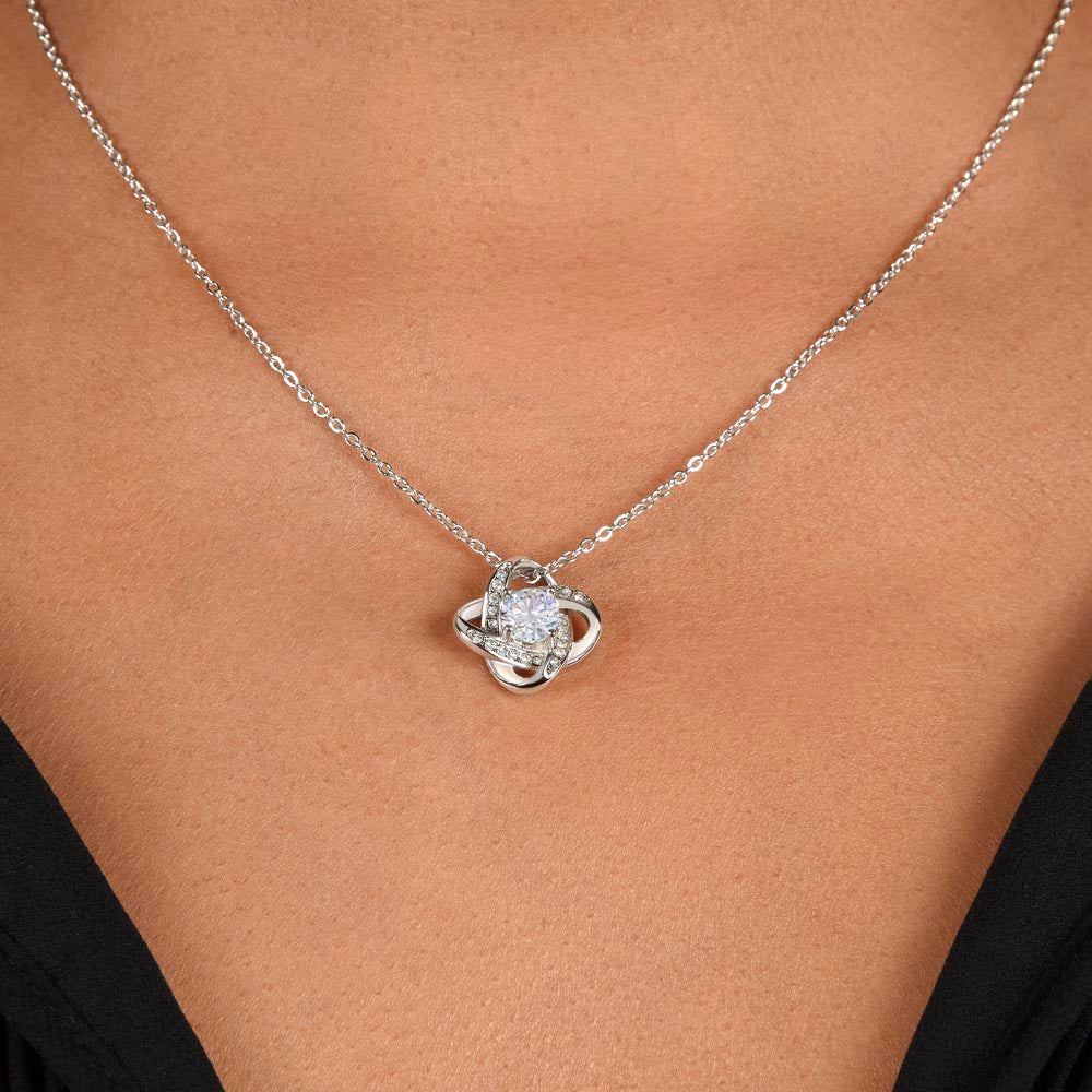 Mom Gift From Son For Mother's Day, From Son To Mom Necklace, Love Knot, Mother Gift From Son, Mom Birthday Gift From Son, Mom And Son Gift, From Son to Mom Just Because