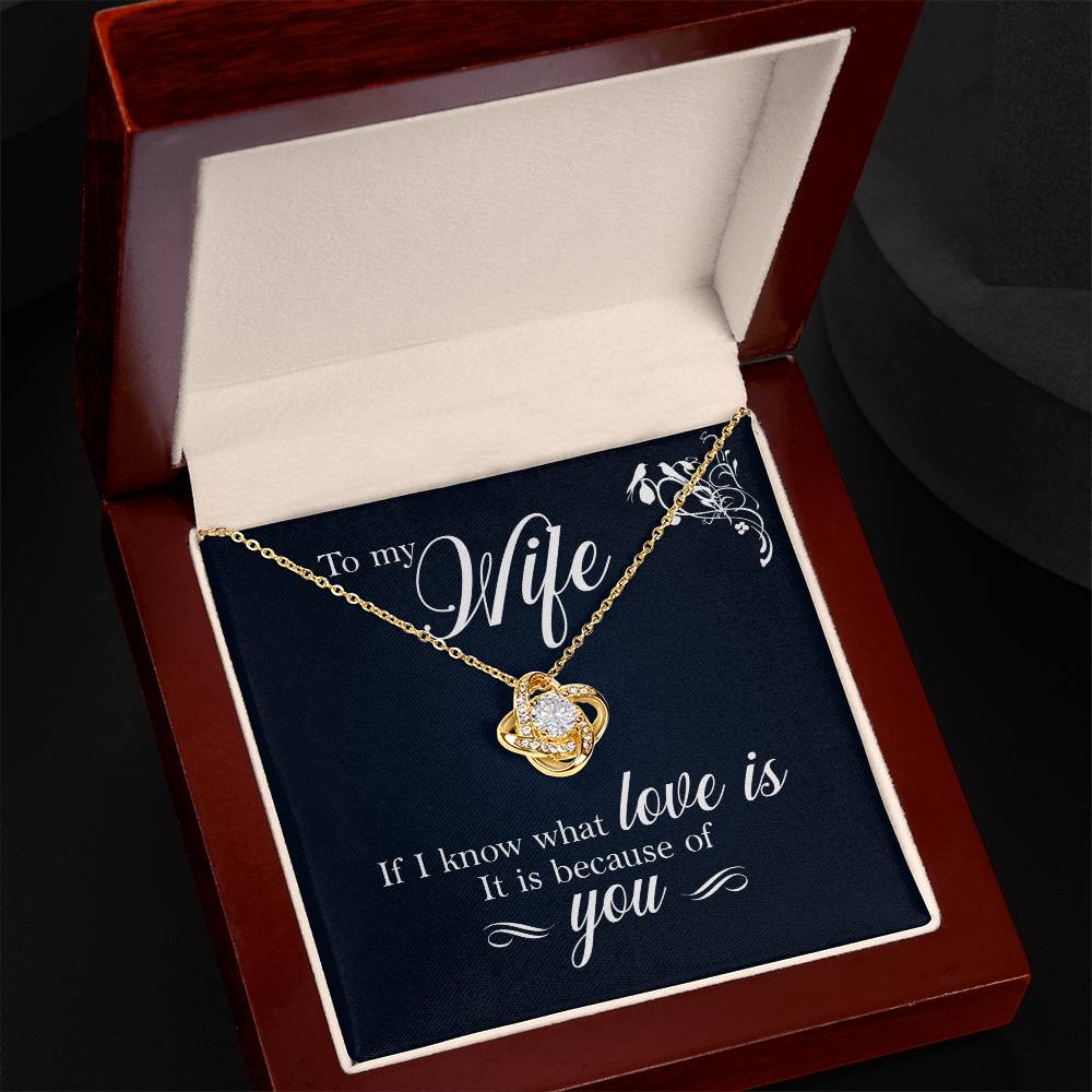 Revd Love Knot Necklace, Wife Gift, Mother's Day Gift, Wife Necklace, Mother's Day Gift From Soulmate, Mother's Day Gift From Spouse, Wife Birthday Gift, Soulmate Birthday Gift, Just Because Gift to Wife, Birthday Gift, Anniversary Gift