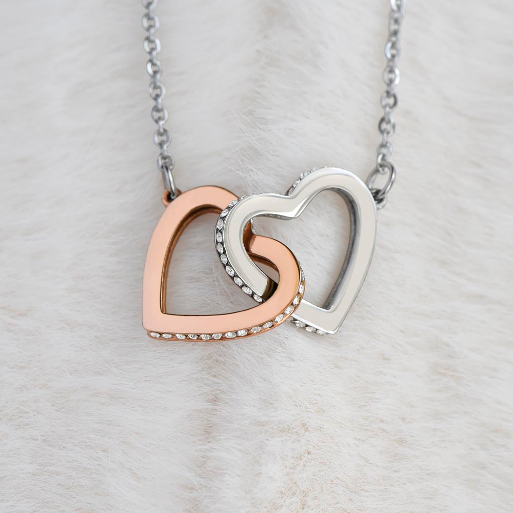 Interlocking Hearts Necklace. Necklace for Soulmate, for Sister, Birthday Gift, Bonus Sister, Mom, Valentine's Day, Special Occasion or Just Because