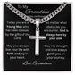 Grandson Confirmation, Confirmation Gift for Boys, Gift from Grandma, Confirmation Necklace, Gift for Him, Baptism Gift, First Communion, Faith, Christening, Confirmation, Cross Necklace