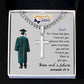 Personalized Graduating Senior Gifts for Him, Personalized Graduation Gift for Him, Graduation Gifts, Class of 2025, Graduate Gift, Artisan Cross Necklace on Cuban Chain
