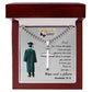 Personalized Graduating Senior Gifts for Him, Personalized Graduation Gift for Him, Graduation Gifts, Class of 2025, Graduate Gift, Artisan Cross Necklace on Cuban Chain