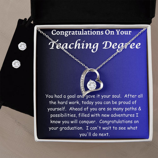 Love Knot Teacher Graduation Gift For Teachers, Graduation Gifts For Her, Future Teacher Necklace, 2023 Graduation Gift For New Teacher, Teacher Gifts, Graduate Teacher Gift