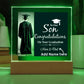 Personalize Printed Acrylic Plaque w/name. Graduate Senior Gift, Graduation Gift for Him, Graduation Gift of 2025, Graduate Gift