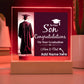 Personalize Printed Acrylic Plaque w/name. Graduate Senior Gift, Graduation Gift for Him, Graduation Gift of 2025, Graduate Gift