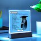 Personalize Printed Acrylic Plaque w/photo and name. Graduate Senior Gift, Graduation Gift for Her, Graduation Gift of 2025, Graduate Gift