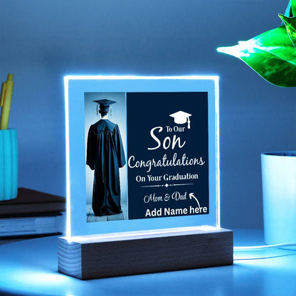 Personalize Printed Acrylic Plaque w/name. Graduate Senior Gift, Graduation Gift for Him, Graduation Gift of 2025, Graduate Gift