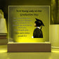 On her graduation day. Printed Square Acrylic Plaque. Graduating Senior Gifts, Graduation Gift for Her, Graduation Gifts, Class of 2025