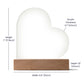 Personalized Printed heart acrylic plaque.