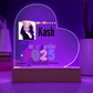 Personalized 2025 kindergarten graduate acrylic heart plaque. Kindergarten graduate gift, graduate gift